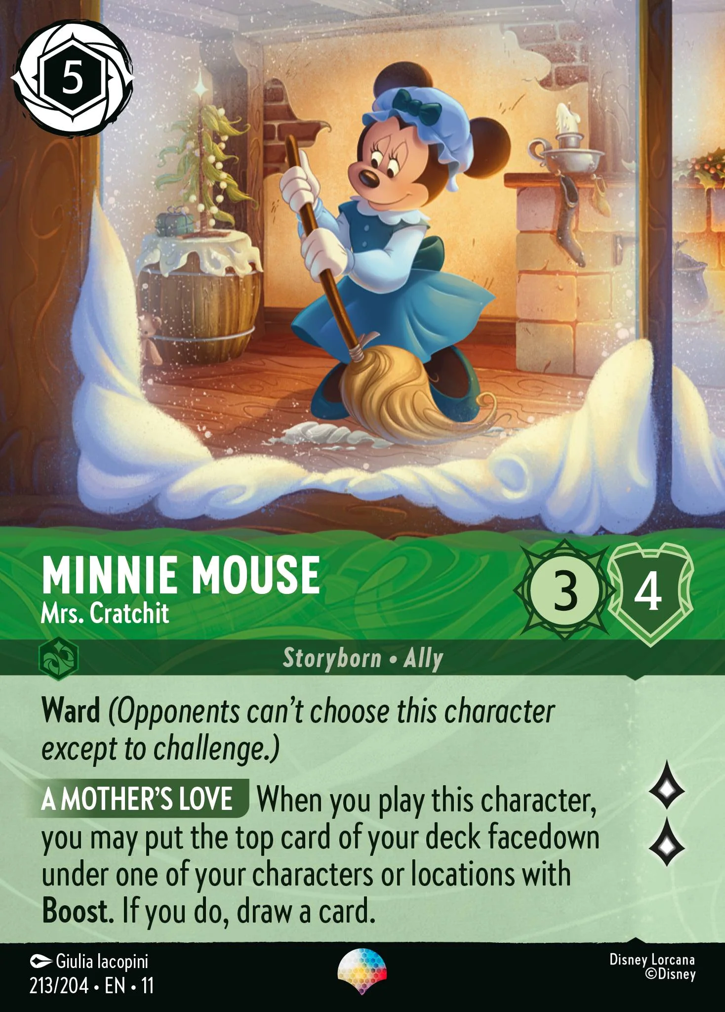 Minnie Mouse - Mrs. Cratchit  (213/204 - Winterspell)  Epic