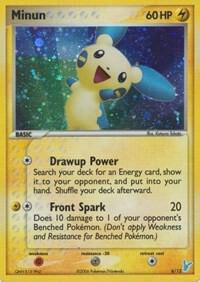 Minun - 6/12 (PR) Common - Holo Heavy Play
