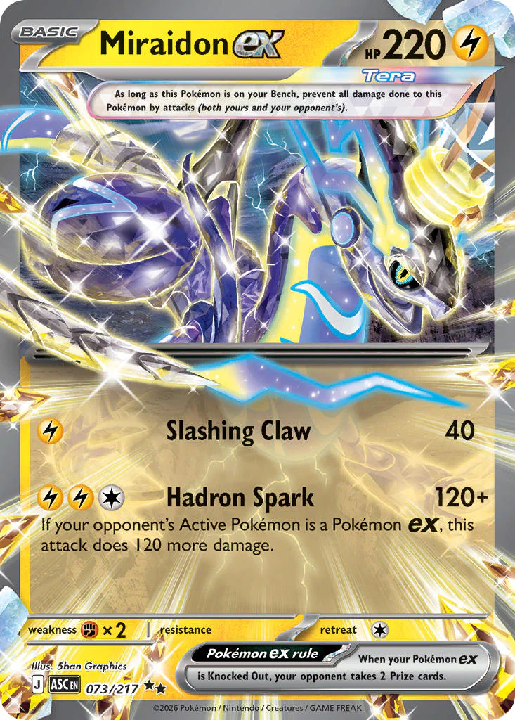 Miraidon ex - 073/217 (ASC) Double Rare
