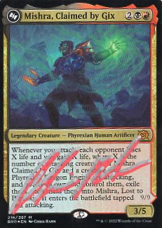 Mishra, Claimed by Gix (BRO-M-FOIL)[Artist Signature] - Image 2