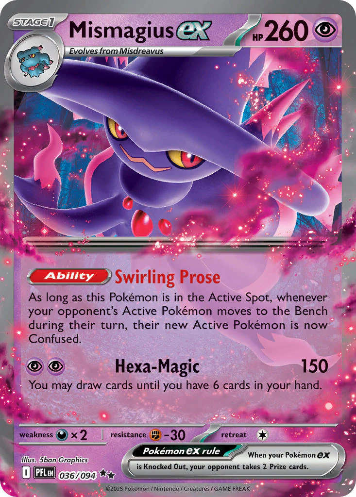 Mismagius ex - 036/094 (PFL) Double Rare