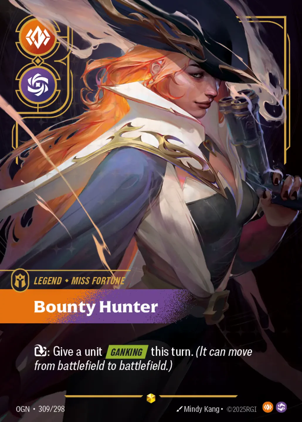 Miss Fortune - Bounty Hunter (Overnumbered) - 309/298 (OGN) Showcase
