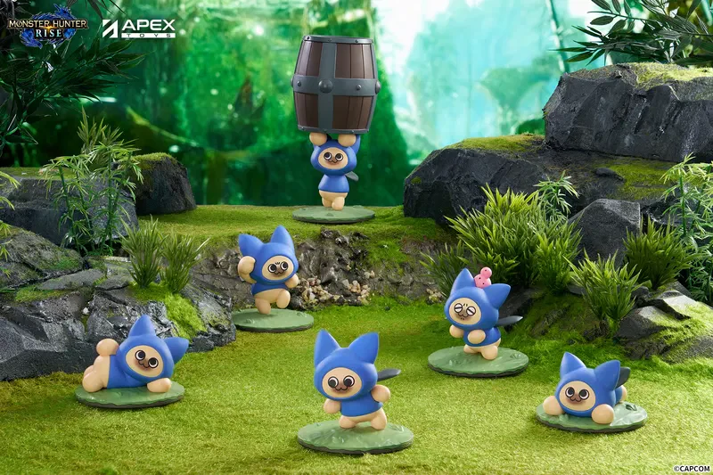 Monster Hunter Rise Felyne Cat Blind Box Figure