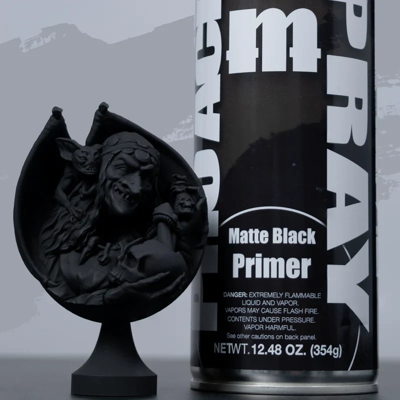 Monument Hobbies: PRO Acryl Spray - P02 Matte Black Primer (120mL) - Image 2