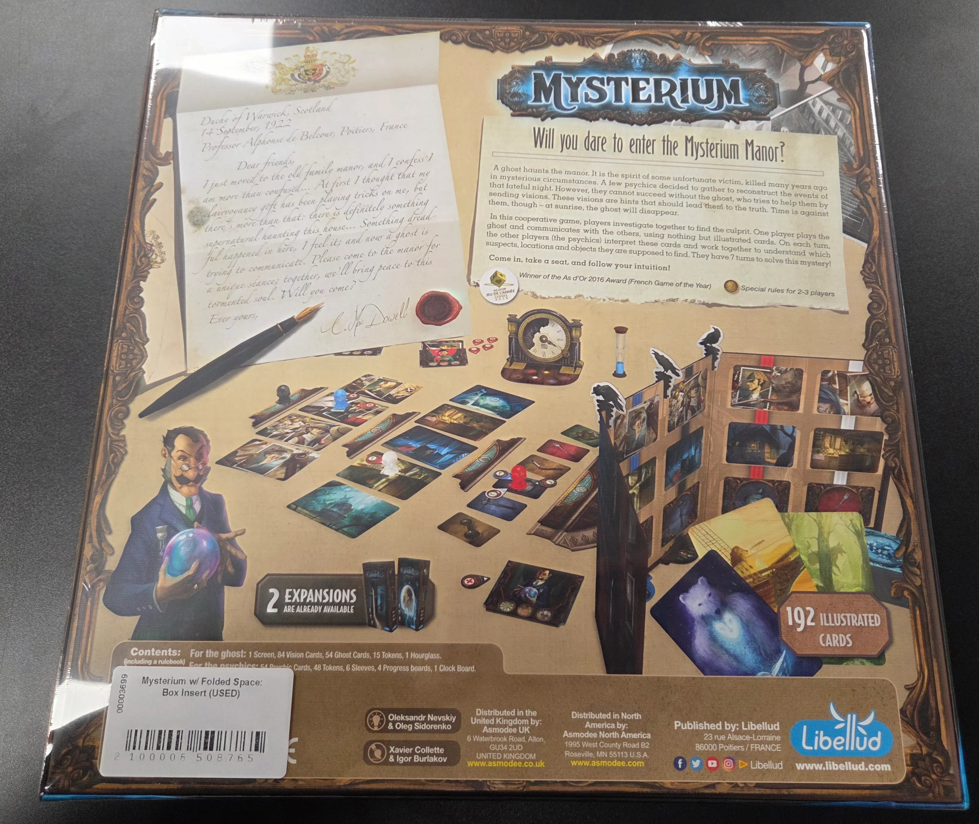 Mysterium w/ Folded Space: Box Insert (USED) - Image 2