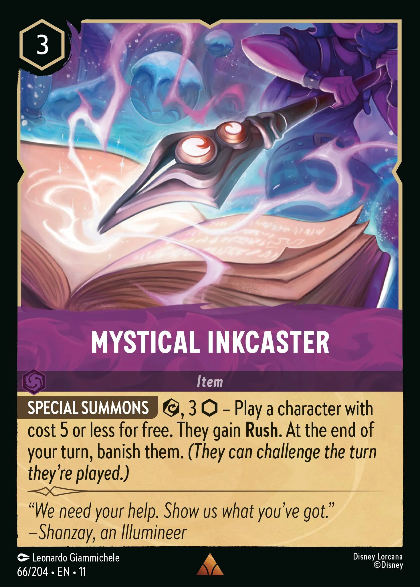 Mystical Inkcaster (066/204 - Winterspell)  Rare