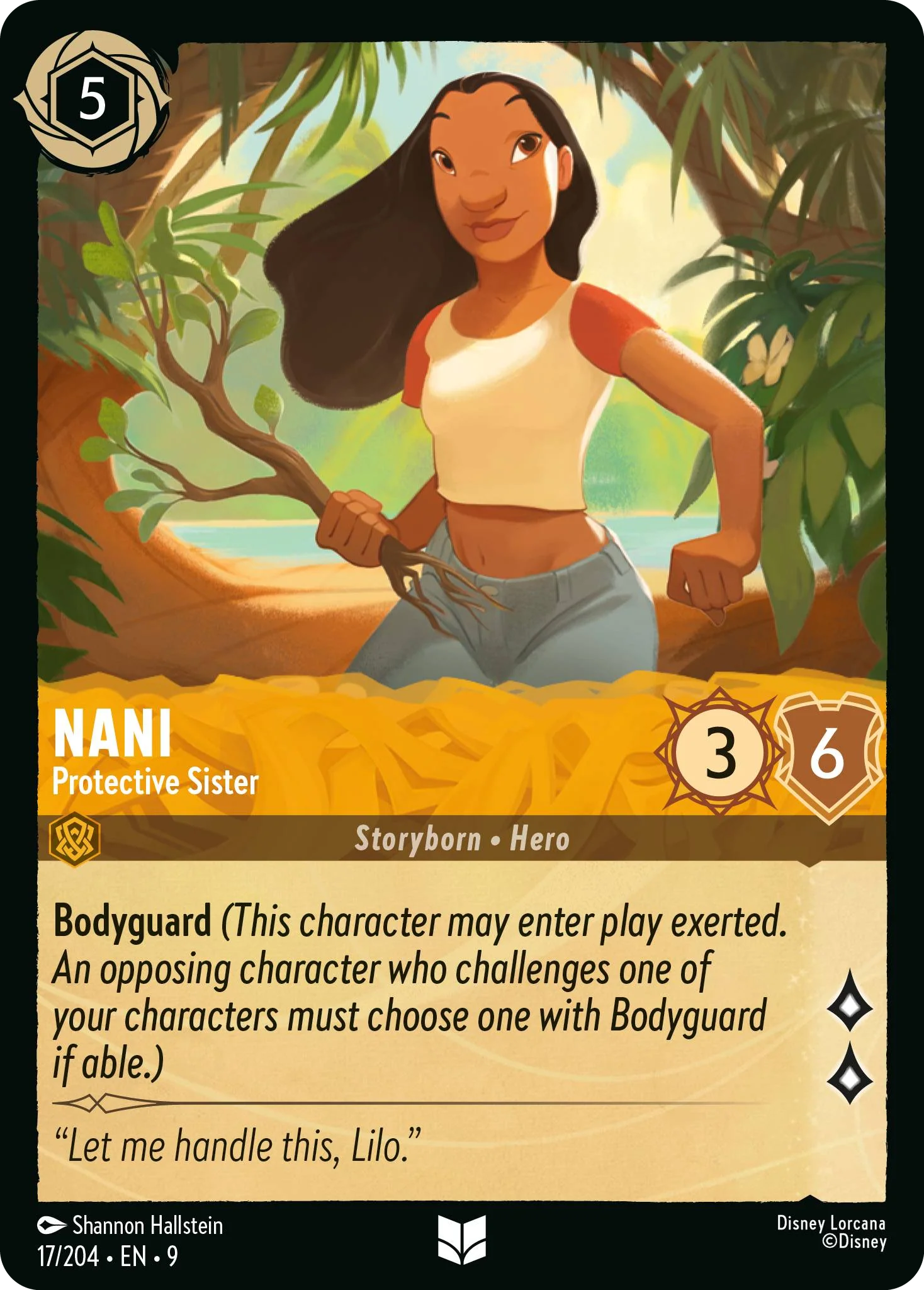 Nani - Protective Sister (Fabled - 017/204)  Uncommon