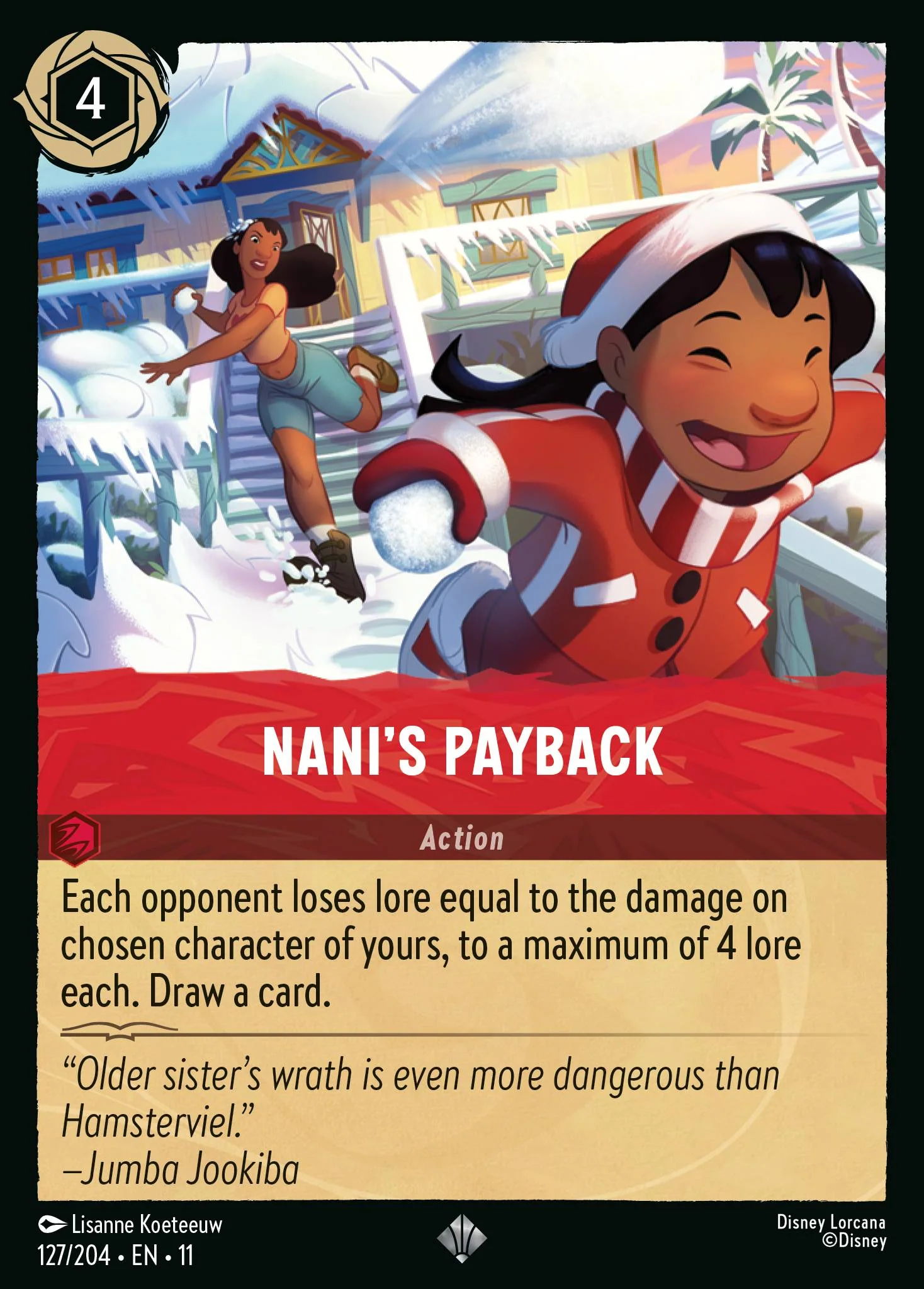 Nani's Payback (127/204 - Winterspell)  Super Rare