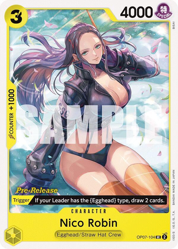 Nico Robin (104) - 500 Years in the Future Pre-Release Cards (OP07 PRE)