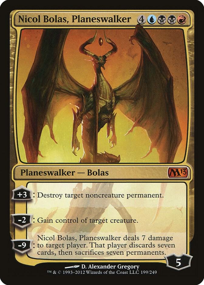 Nicol Bolas, Planeswalker (M13-M) Moderate Play