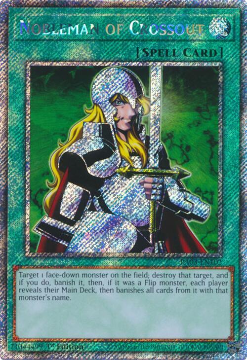 Nobleman of Crossout (RA03-EN102) Platinum Secret Rare - Near Mint 1st Edition