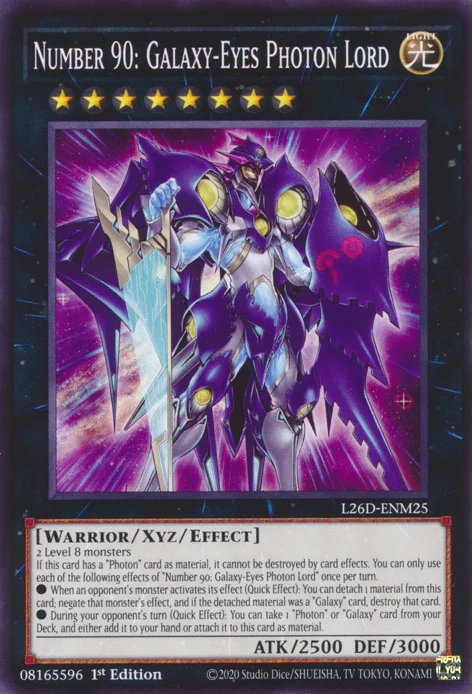 Number 90: Galaxy-Eyes Photon Lord (L26D-ENM25)