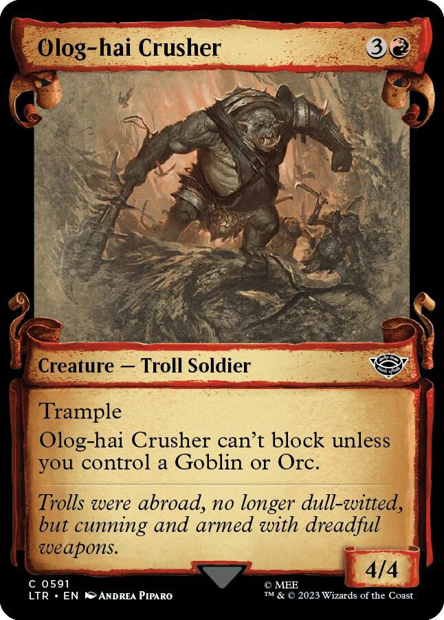 Olog-hai Crusher [#0591 Showcase Scrolls] (LTR-C-Foil)
