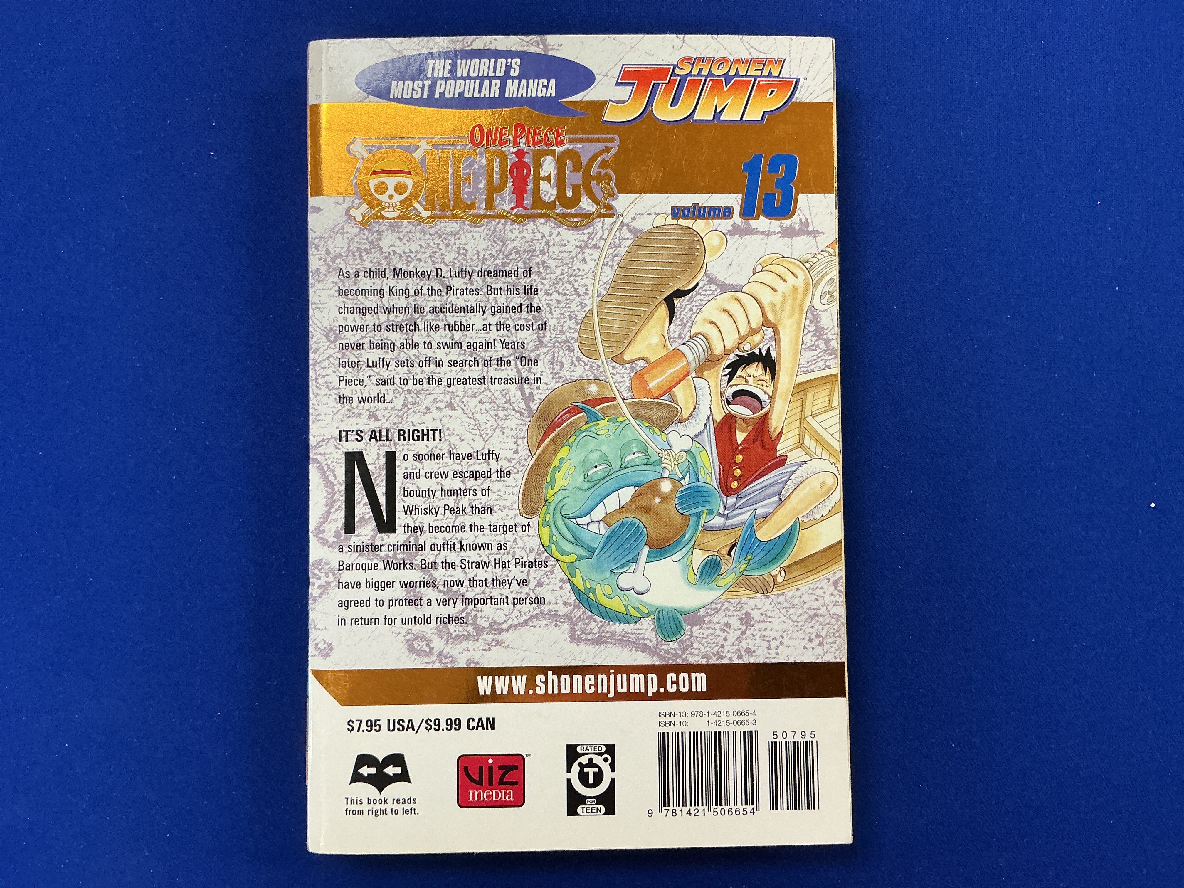 One Piece Gold Foil Cover Volume 13 (First Printing)(USED) - Image 2