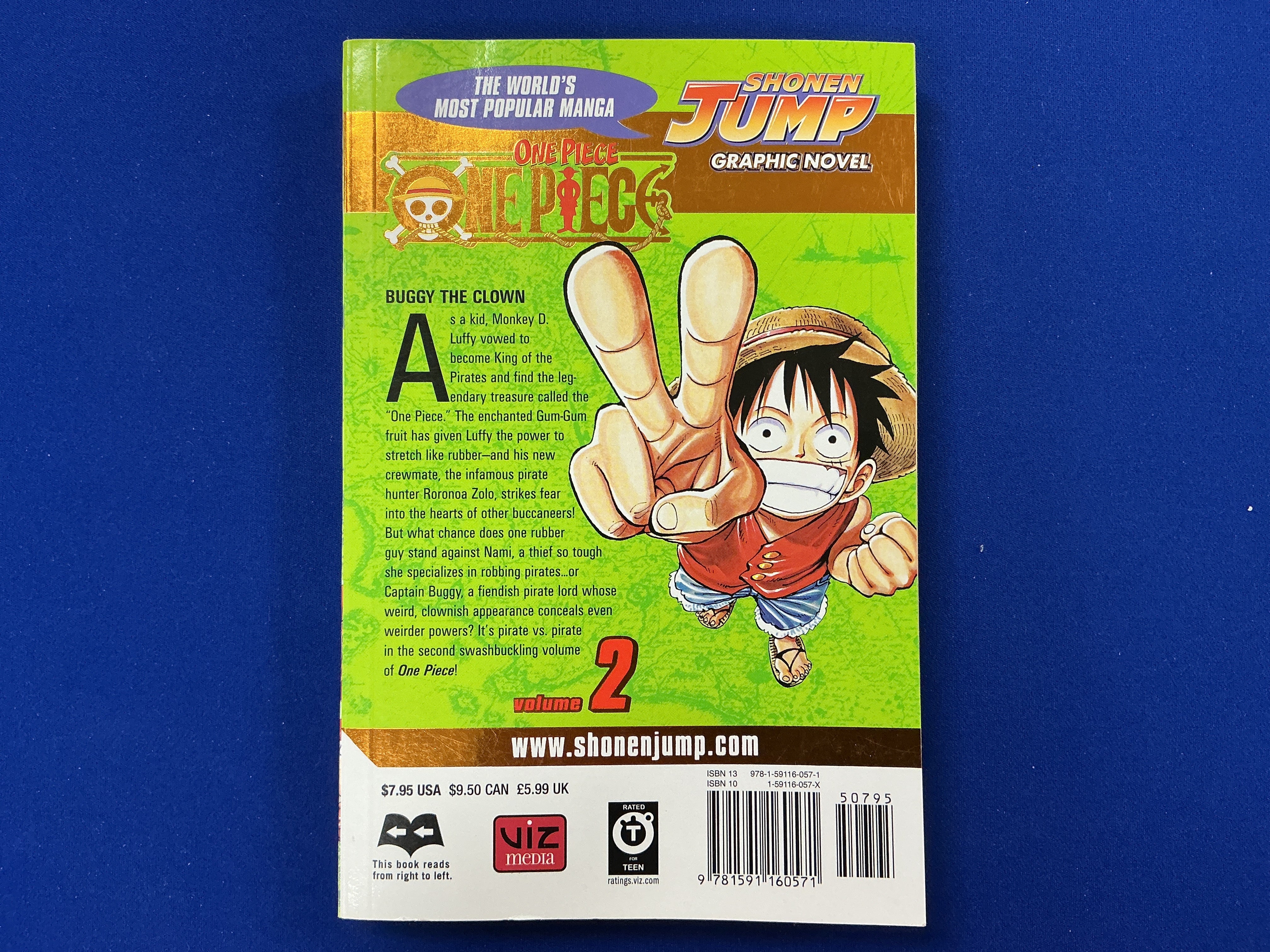 One Piece Gold Foil Cover Volume 2 (Seventh Printing)(USED) - Image 2