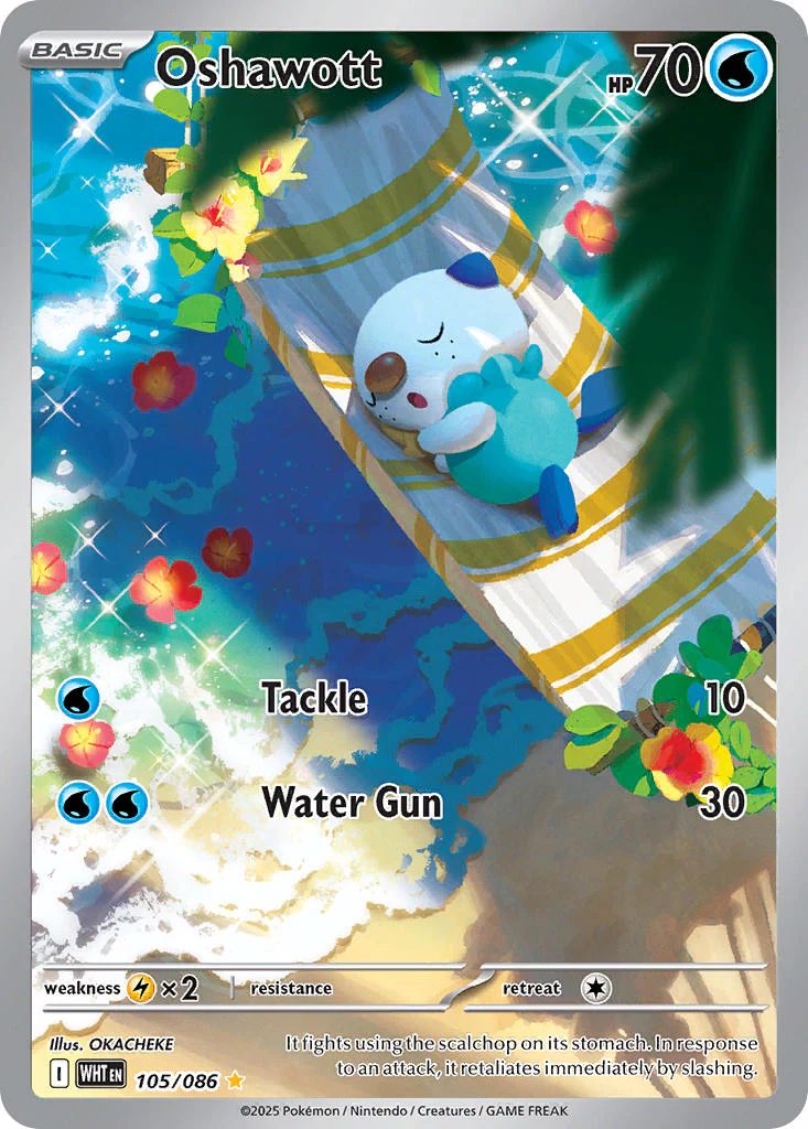 Oshawott - 105/086 (WHT) Illustration Rare