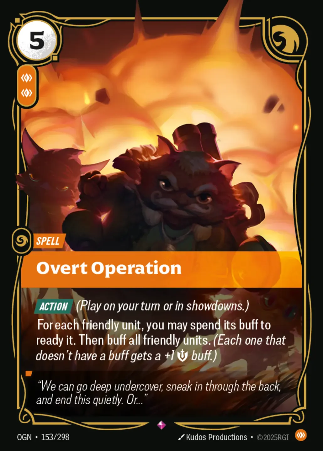 Overt Operation - 153/298 (OGN) Rare