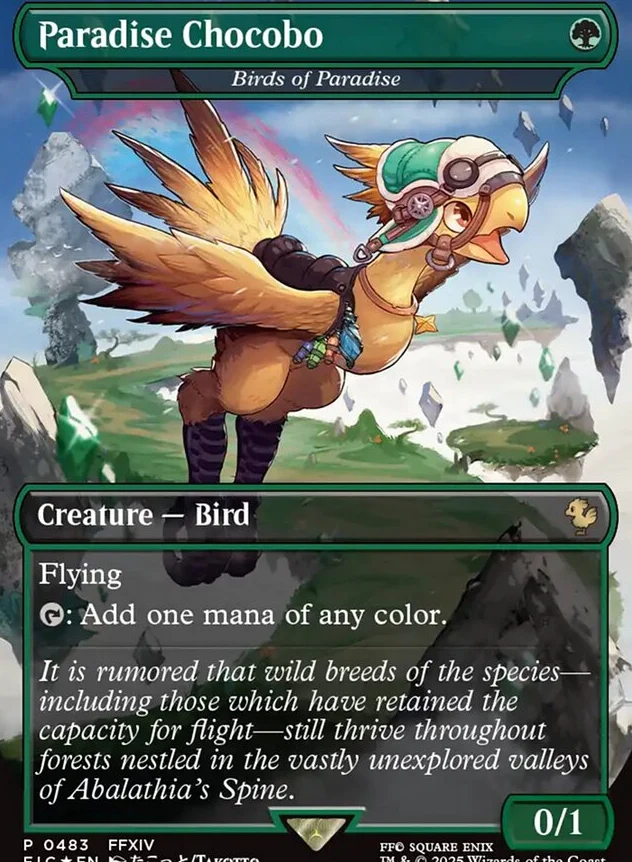 Paradise Chocobo - Birds of Paradise [ #0483 Borderless ] (FIC-P)