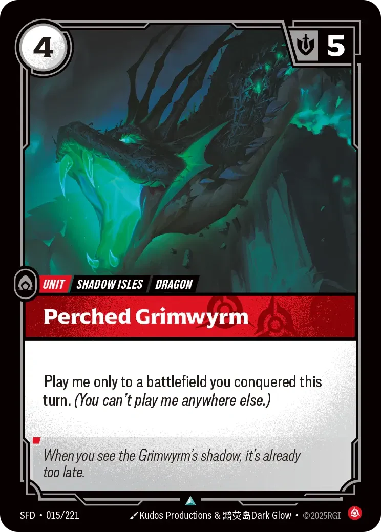 Perched Grimwyrm - 015/221 (SFD) Uncommon