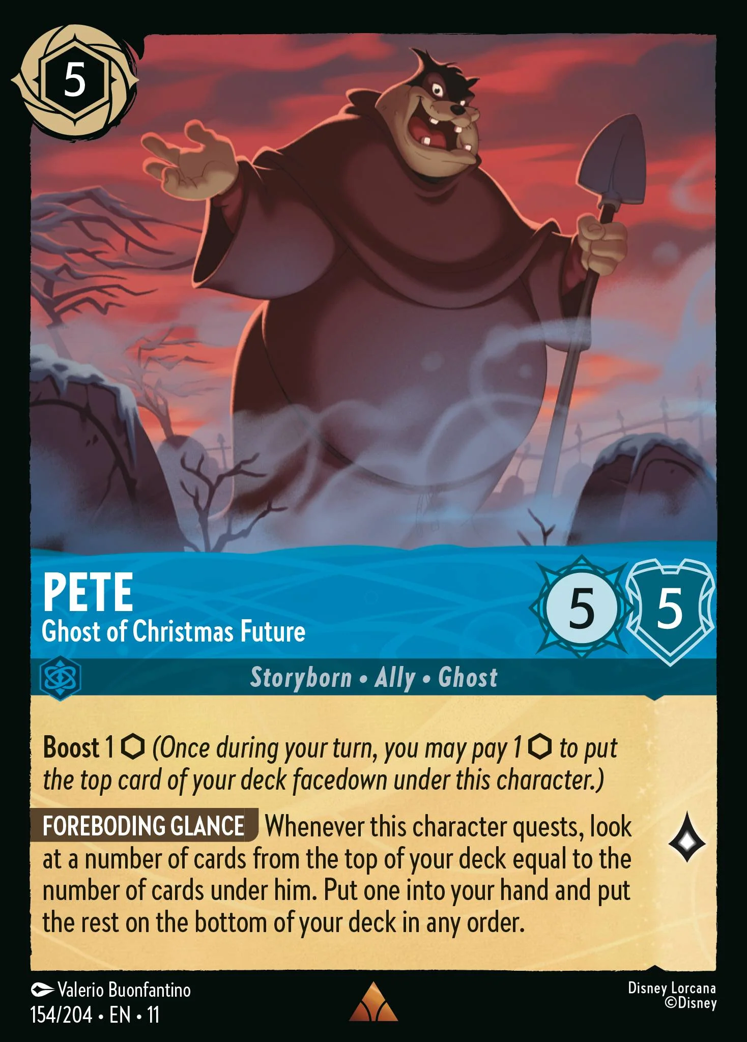 Pete - Ghost of Christmas Future (154/204 - Winterspell)  Rare