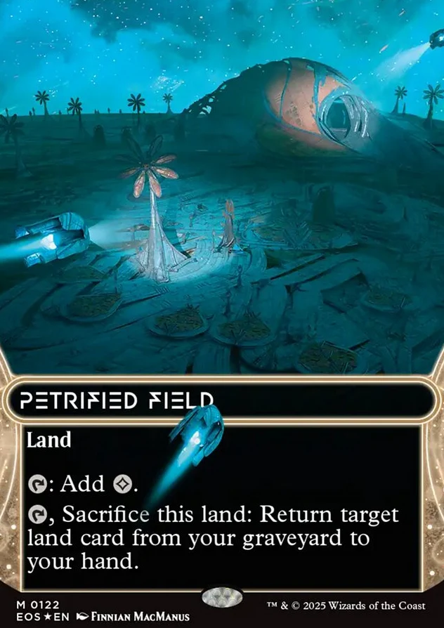 Petrified Field [ #0122 Galaxy Foil Borderless Stellar Sights ] (EOS-M)