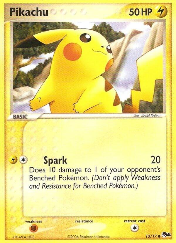Pikachu - 13/17 (POP) Common - Light Play