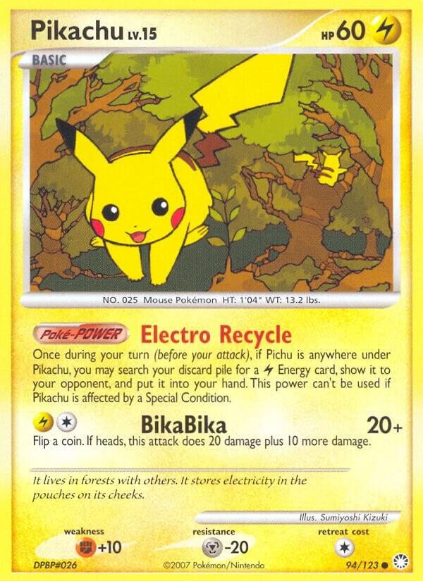 Pikachu - 94/123 (MT) Common - Moderate Play