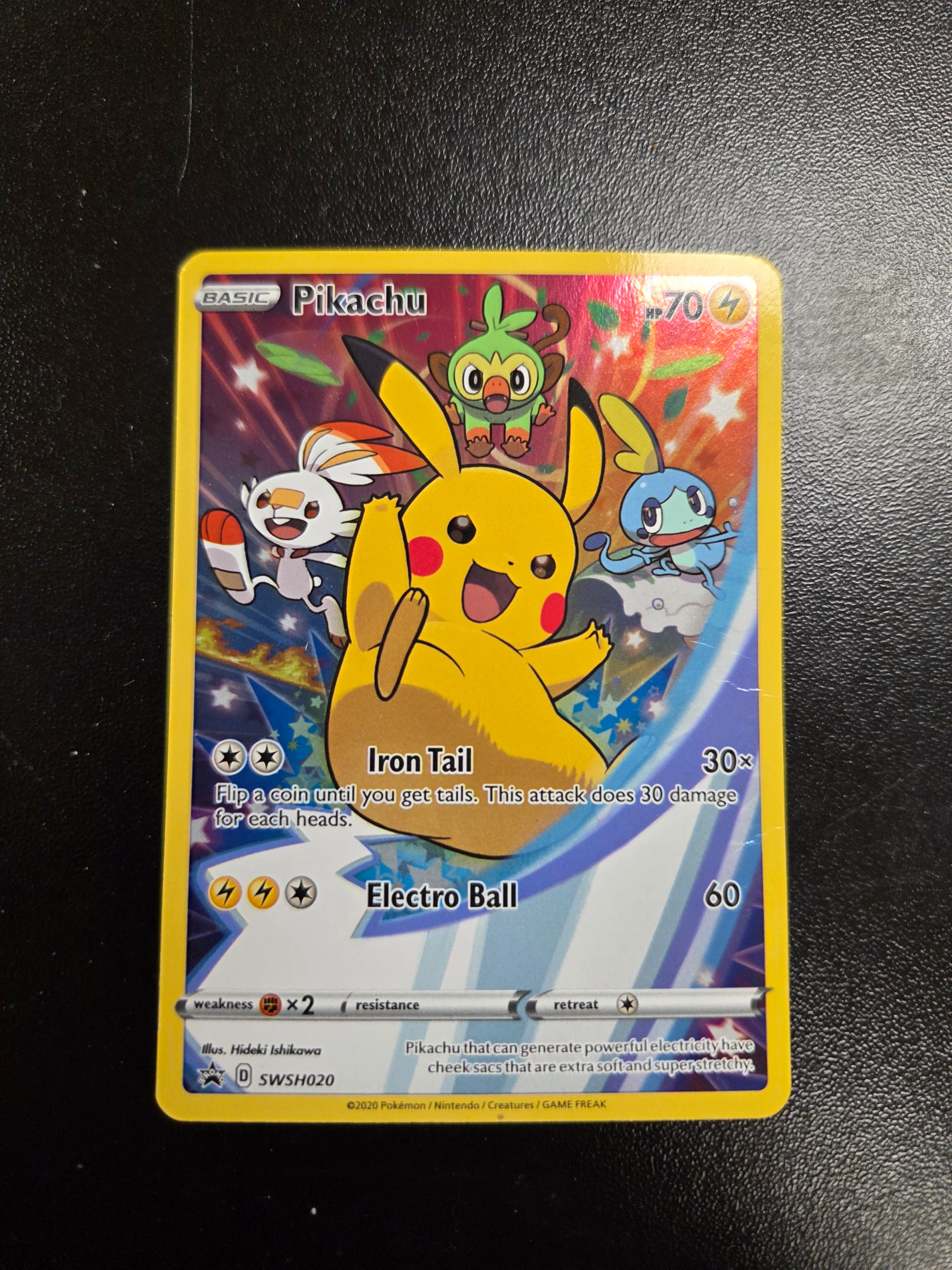 Pikachu - SWSH020 (SWSH:PR) Promo - Damaged Holofoil