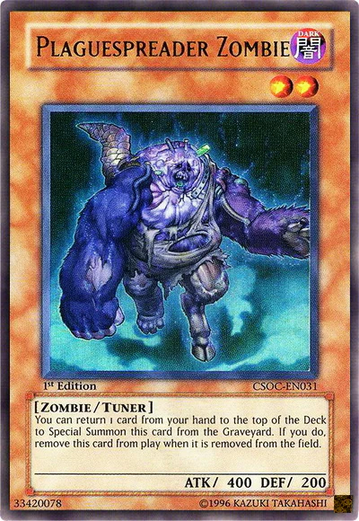 Plaguespreader Zombie (CSOC-EN031) Ultra Rare - Light Play 1st Edition