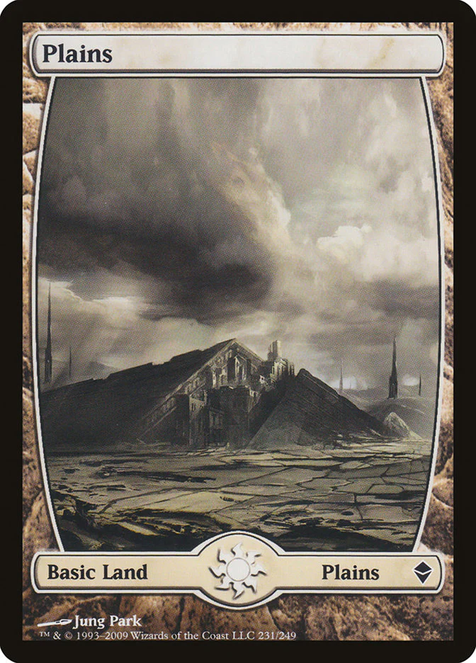 Plains [ #231 Full Art ] (ZEN-C-FOIL) Light Play
