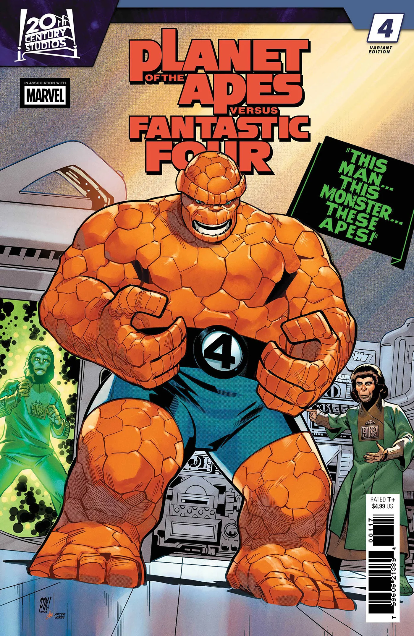 PLANET OF THE APES VS. FANTASTIC FOUR #4 PACO MEDINA HOMAGE VARIANT - Image 2