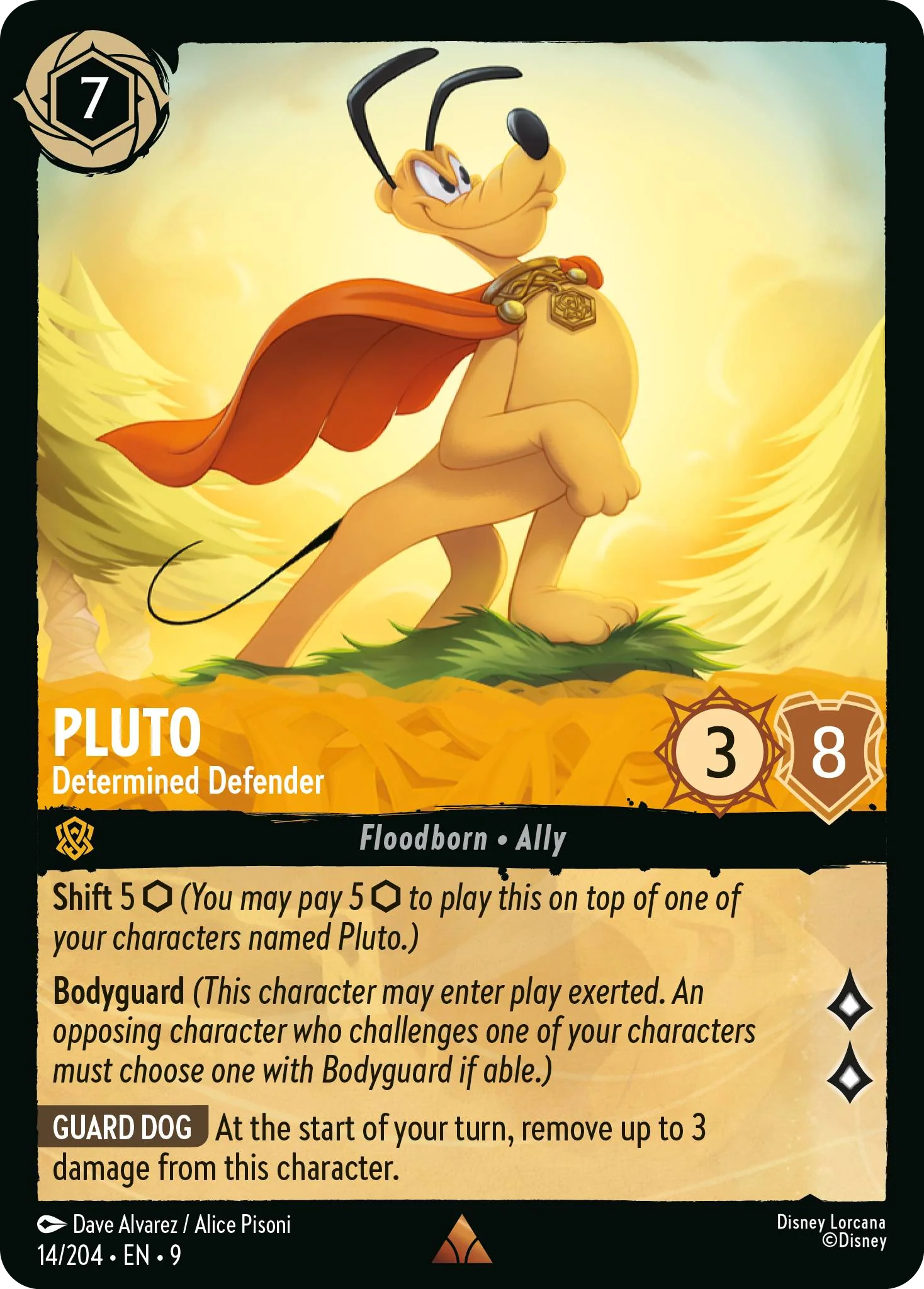 Pluto - Determined Defender (Fabled - 014/204)  Rare