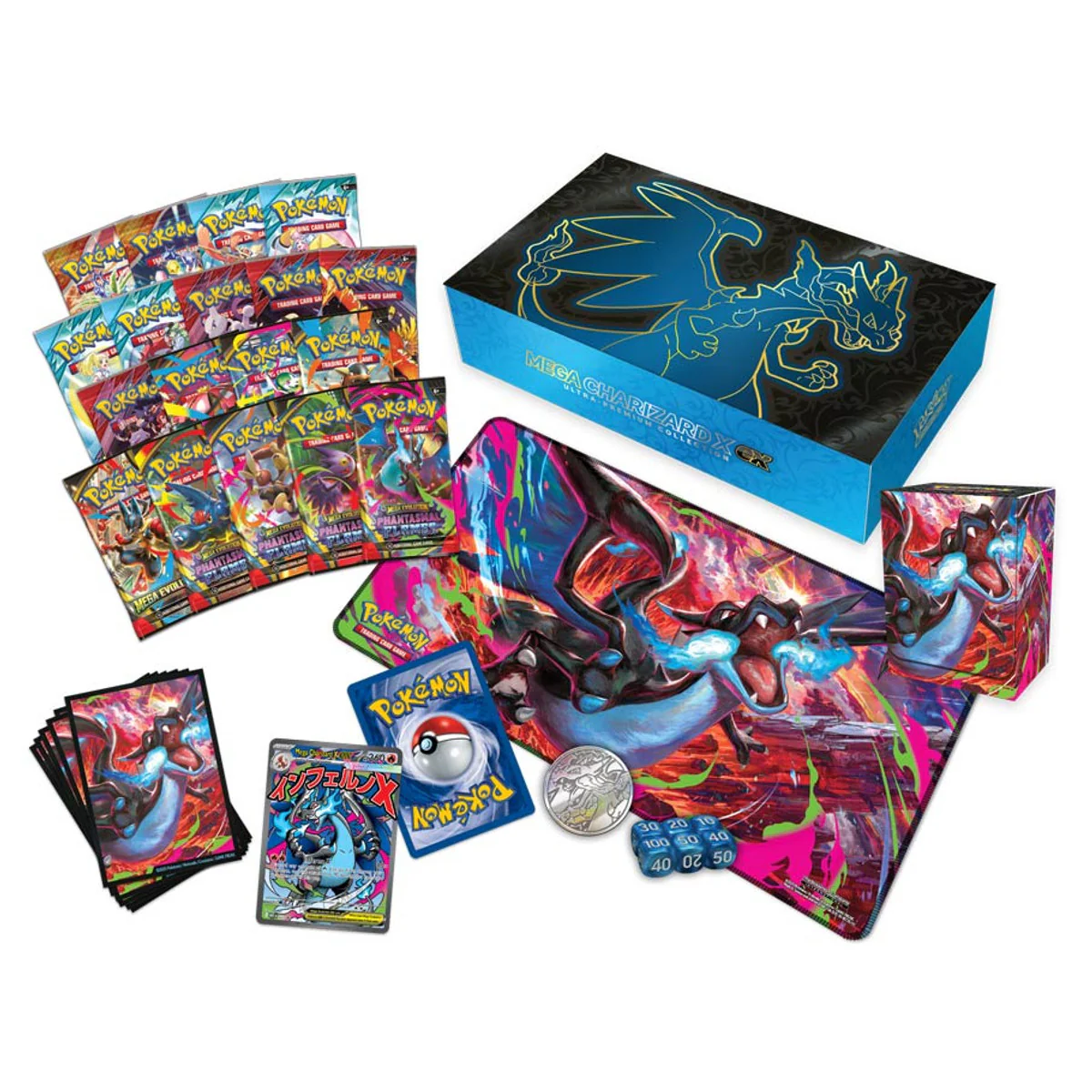 Pokemon TCG: Mega Evolution: Ultra Premium Collection: Mega Charizard X ex - Image 2
