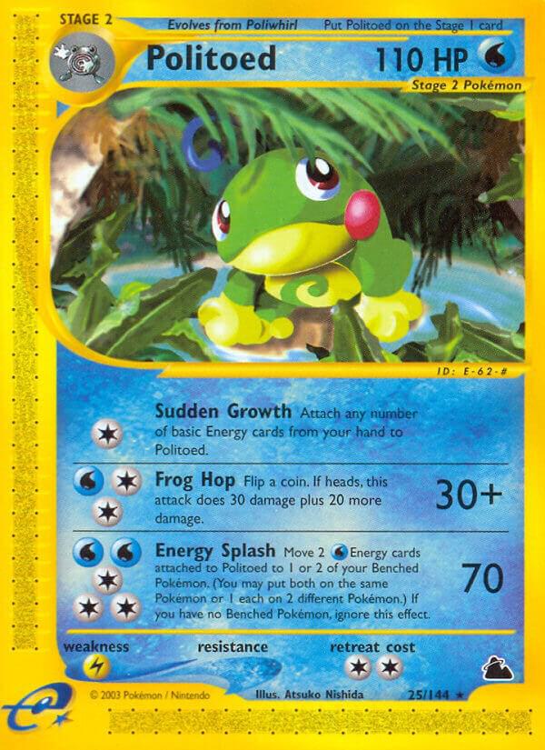 Politoed - 25/144  Rare - Near Mint