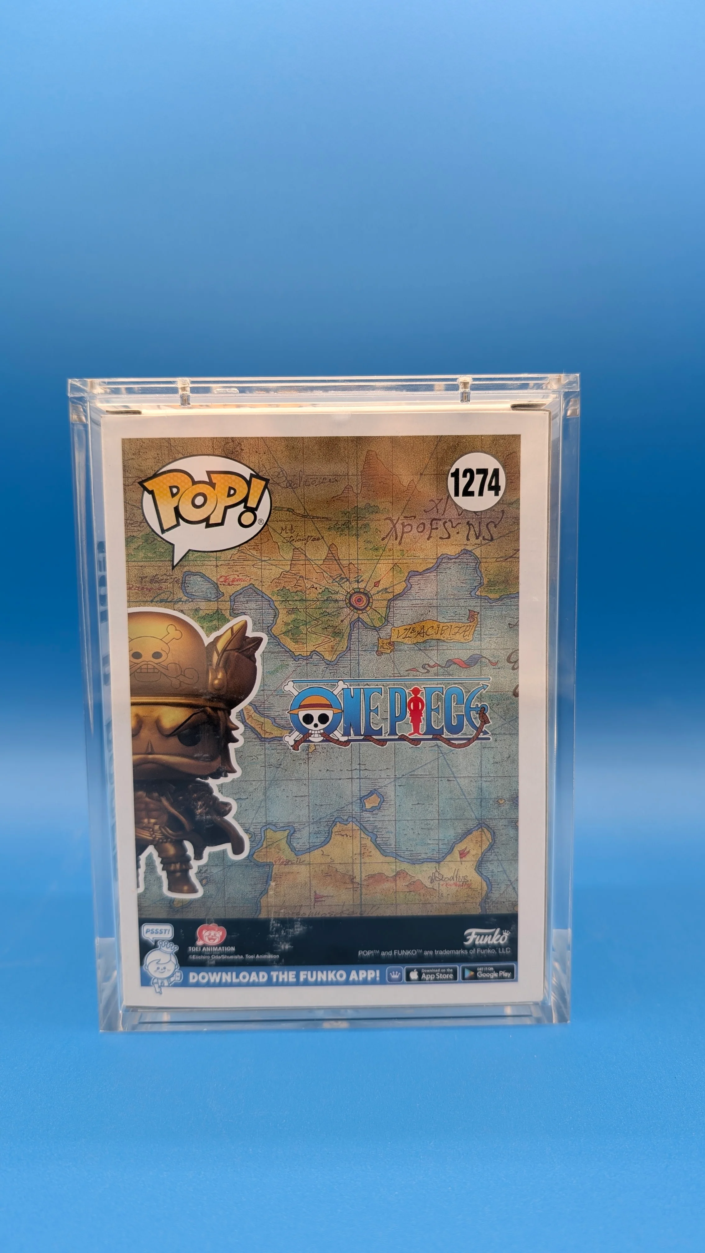 POP Figure: One Piece #1274- Gol D. Roger (2024 Funtastic Voyage) (3400 PCS Show Edition) (Gold) - Image 3