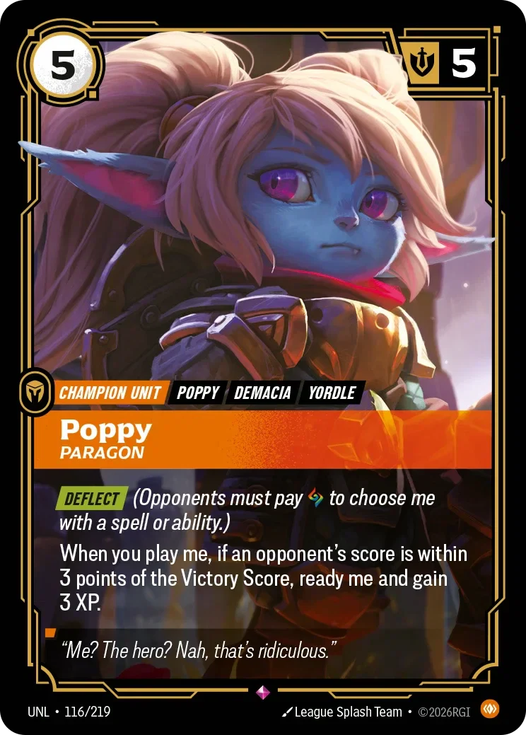 Poppy - Paragon - 116/219 (UNL)  Rare
