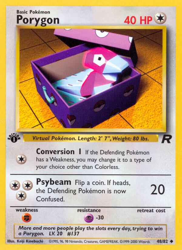 Porygon - 48/82 (TR) Uncommon Near Mint Unlimited