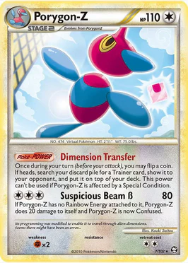 Porygon-Z - 07/102 (TM) Rare - Near Mint Reverse Holofoil