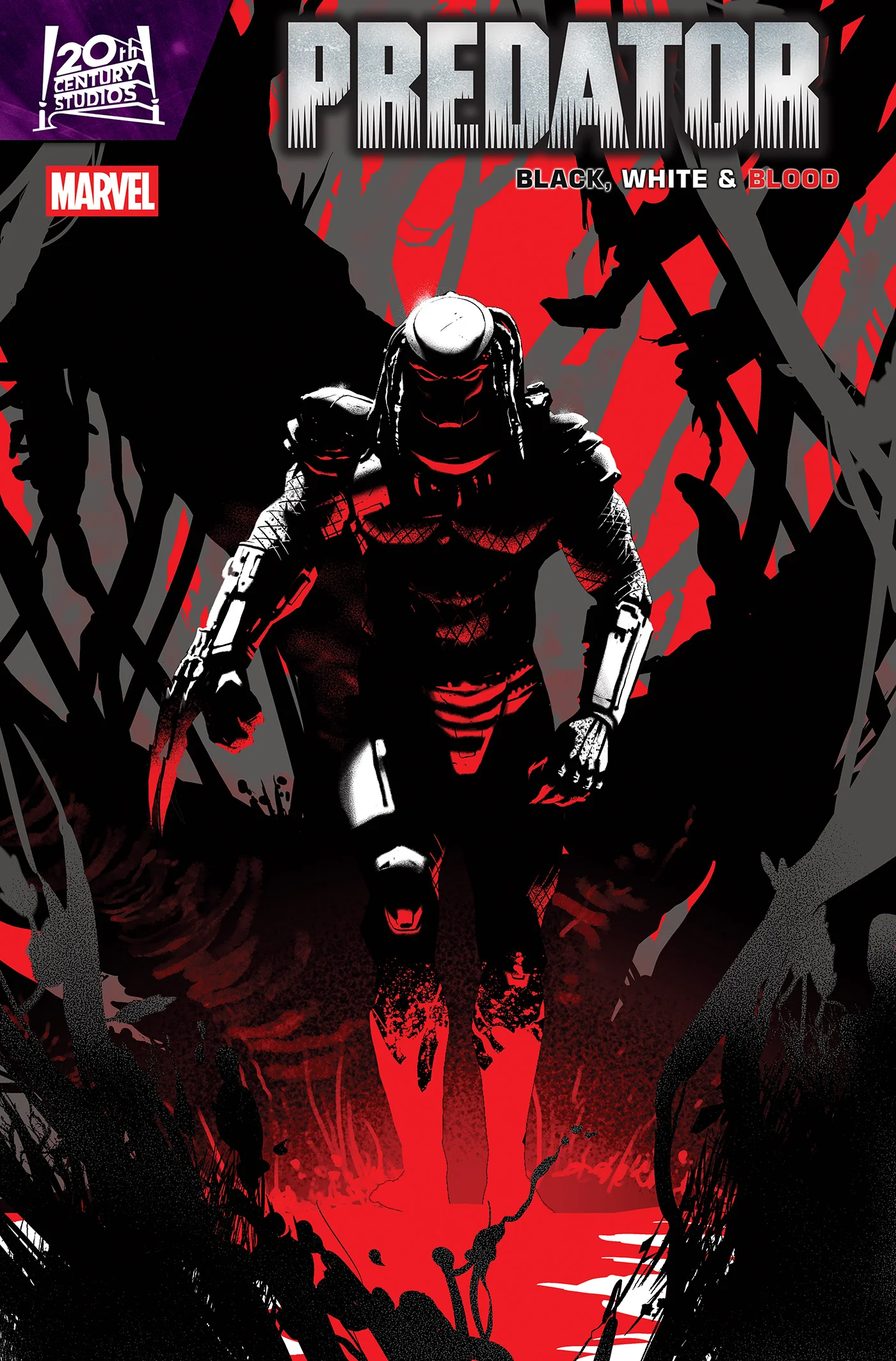 PREDATOR: BLACK, WHITE & BLOOD #3 PETE WOODS VARIANT