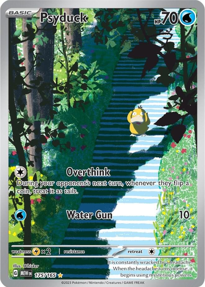 Psyduck - 175/165 (MEW) Illustration Rare - Light Play Holofoil