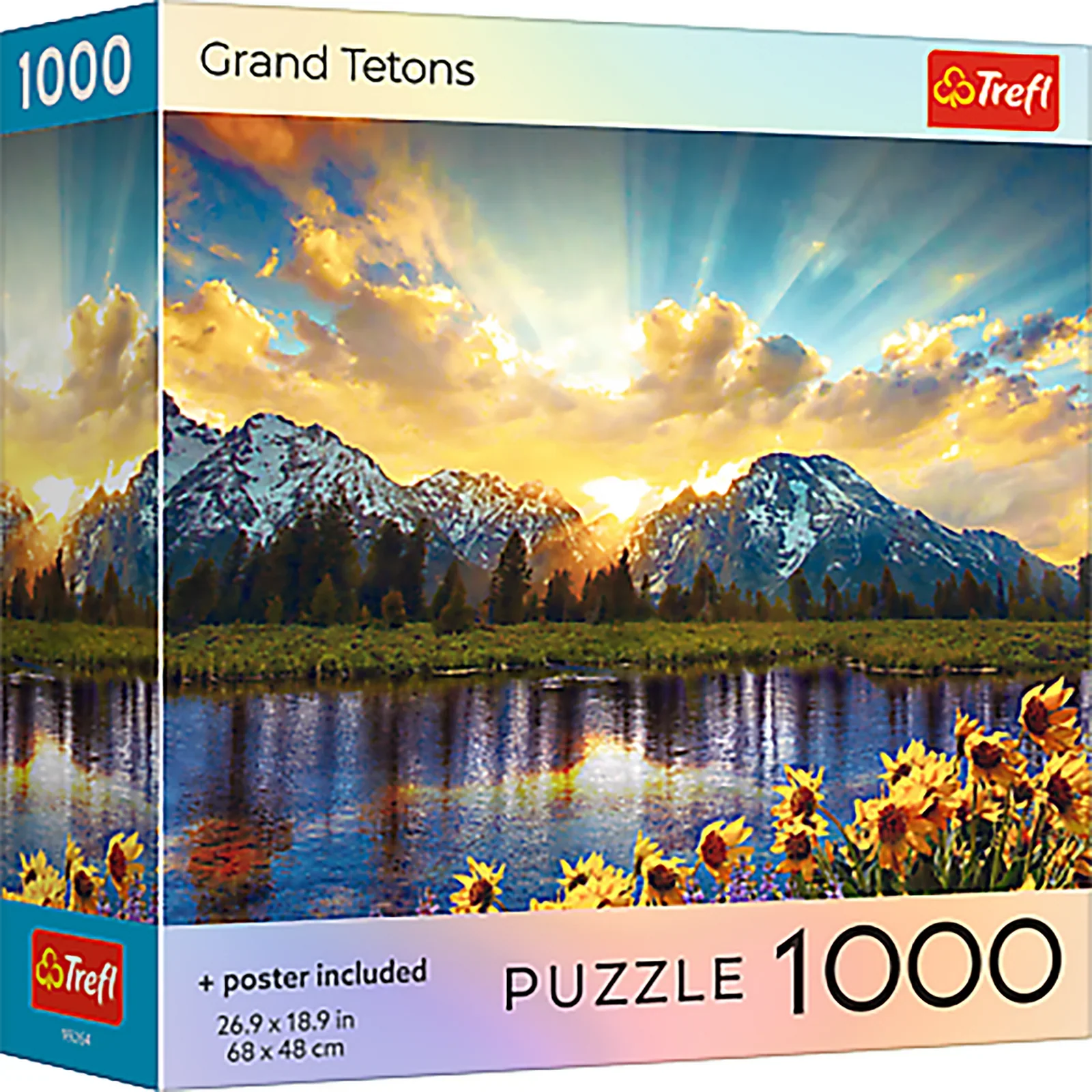 Trefl: Red Puzzle 1000 Piece - Grand Tetons