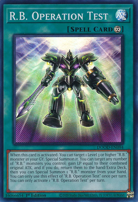 R.B. Operation Test (DOOD-EN094)