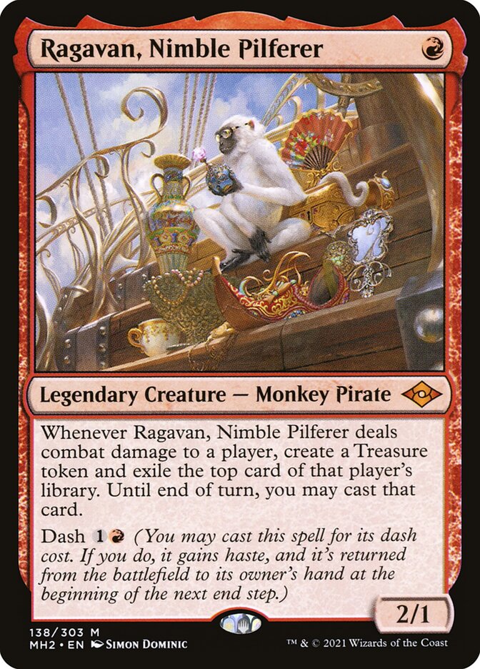 Ragavan, Nimble Pilferer (MH2-M-FOIL) Damaged