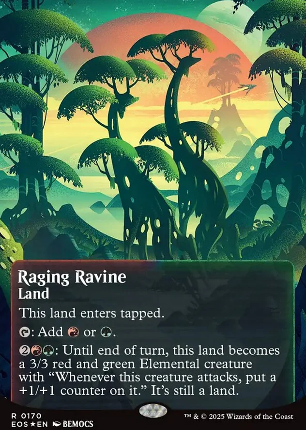 Raging Ravine [ #0170 Galaxy Foil Poster Stellar Sights ] (EOS-R)