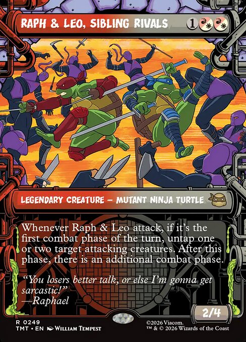 Raph & Leo, Sibling Rivals [ #0249 Sewer Frame Showcase ] (TMT-R) - Image 2