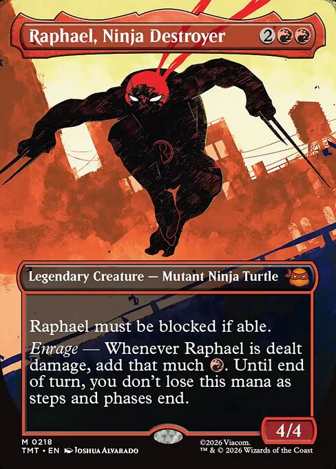 Raphael, Ninja Destroyer [ #0218 Silhouette Borderless ] (TMT-M)