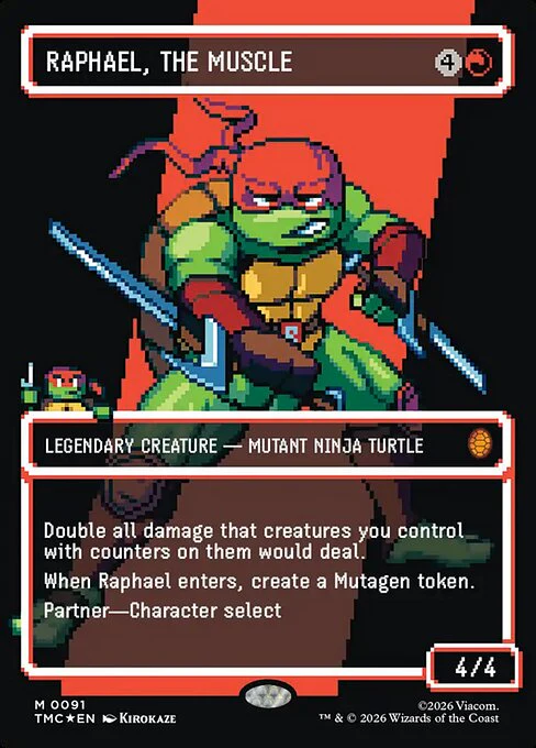 Raphael, the Muscle [ #0091 Borderless Surge Foil ] (TMC-M)