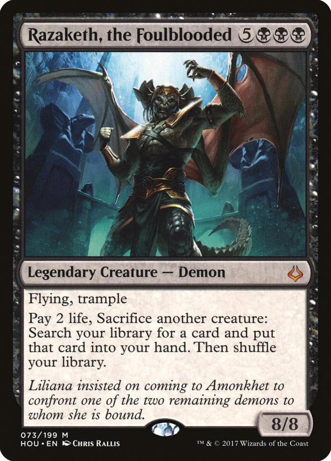 Razaketh, the Foulblooded (HOU-M) Damaged