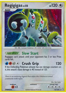 Regigigas LV. 52 (15/146) (LA) Rare - Near Mint Holofoil