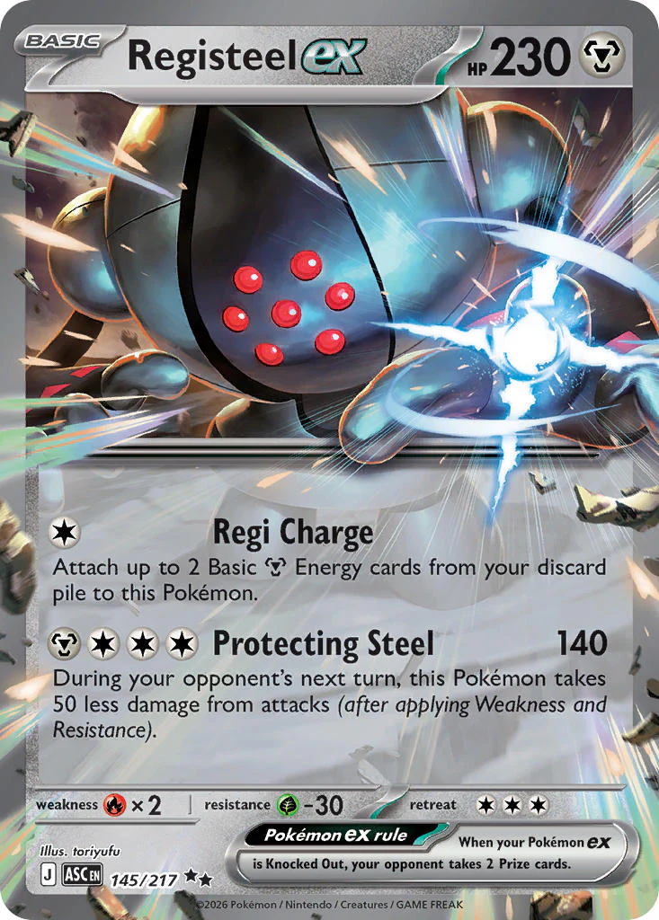 Registeel ex - 145/217 (ASC) Double Rare